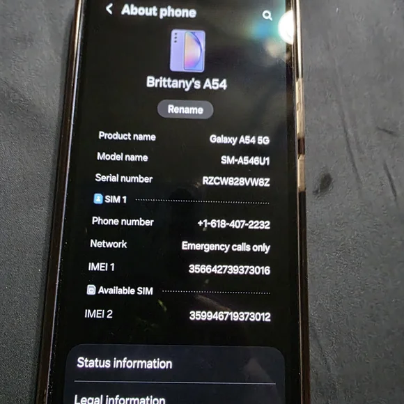 Samsunge Galaxy A54 - Picture 3 of 5